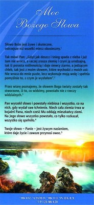 Karta proklamacja - Moc Bożego słowa