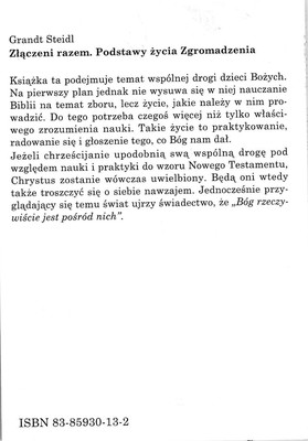 Złączeni razem - Grant Steidl