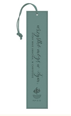 Zakładka skórzana - Wszystko mogę w tym