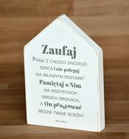 Deska domek - Zaufaj Panu z całego