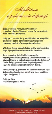 Karta proklamacja - Modlitwa o pokonanie depresji