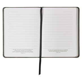 Notatnik skórzany - Trust in the LORD Gray Faux  