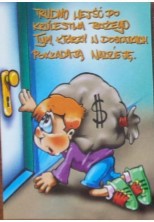 Naklejka prostokąt - Trudno wejść do królestwie 