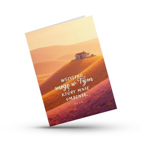 A Kartka składana - Wszystko mogę w Tym - domek 