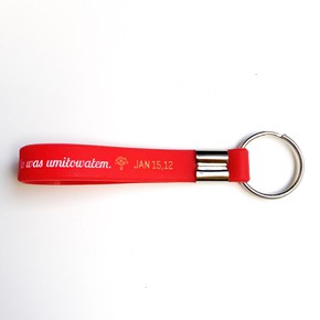 Brelok silikonowy - Abyście się wzajemnie miłowali