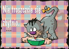 Kartka promise - Nie troszczcie się zbytnio