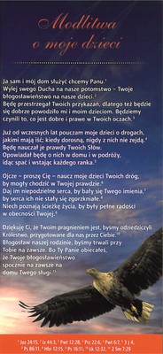 Karta proklamacja - Modlitwa o moje dzieci