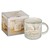 Kubek ceramiczny - Be Still White Marbled Ceramic