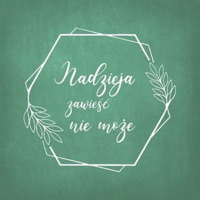 Podstawka korkowa - Nadzieja zawieść nie może