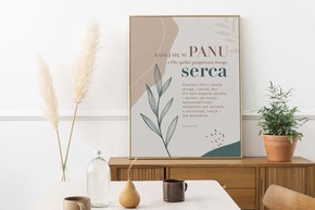 Plakat A3 - Raduj się w Panu Liście