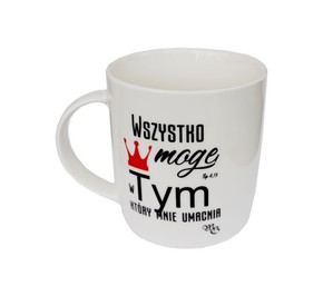 Kubek ceramiczny - Wszystko mogę w Tym który mnie 