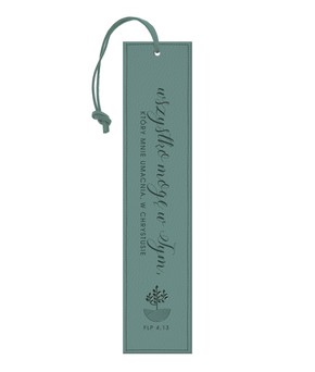 Zakładka skórzana - Wszystko mogę w tym