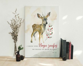 Obraz na płótnie - Jelonek