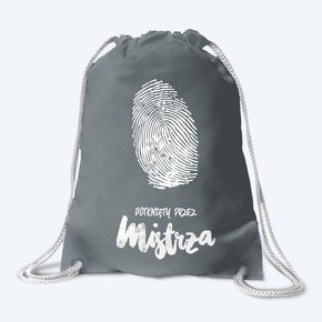 Plecak płócienny - Dotknięty - szary