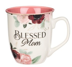 Kubek ceramiczny - Blessed Mom Pink Floral