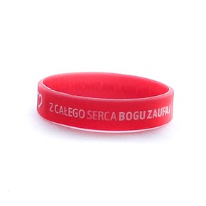 Opaska silikonowa dzieci - Z całego - czerwony