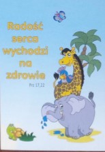 Naklejka prostokąt - Radość serca wychodzi - zoo