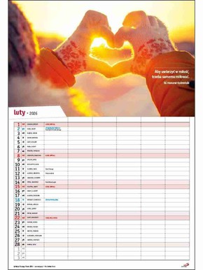 Kalendarz 2026 - Kalendarz rodzinny DUŻY
