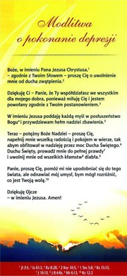 Karta proklamacja - Modlitwa o pokonanie depresji
