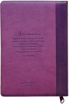 Nowy Testament NPD - fioletowa suwak paginator
