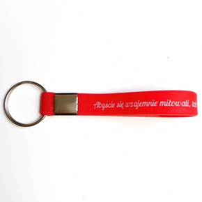 Brelok silikonowy - Abyście się wzajemnie miłowali