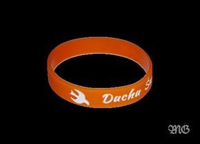 Opaska silikonowa - Duchu Święty - pomarańczowa