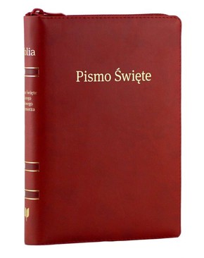 Biblia EIB duża - PU - zamek indeks bordo 