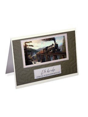 Kartka handmade - Konfirmacja - Dla księdza - ML