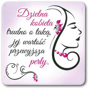 Podstawka korkowa - Dzielna kobieta