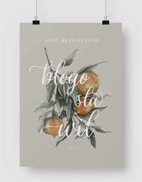 Plakat A4 - Mandarynki