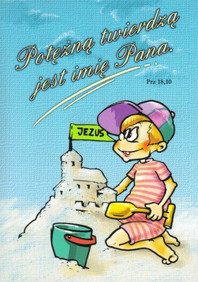 Naklejka prostokąt - Potężną twierdzą - zamek 