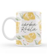 Kubek Szaron - Córka Króla - akwarela żółty