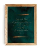 Plakat A4 - Raduj się zieleń