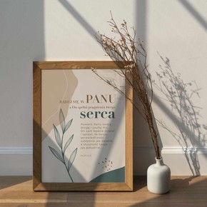 Plakat A4 - Raduj się w Panu Liście