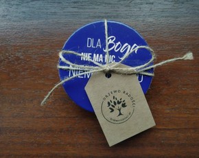 Podkładki korkowe komplet kolorowe 6szt