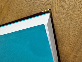 OUTLET - Biblia Gdańska skóra bordo-narożniki met.