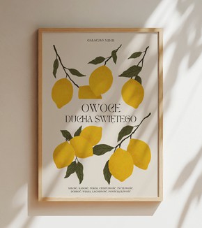 Plakat  - A4 - Owoce Ducha Śwętego