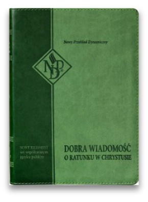 Nowy Testament NPD - PU zielona paginatory