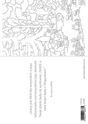 Pocztówka z kolorowanką - Niech wszystko