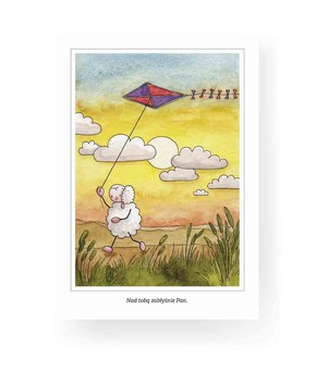 Pocztówka z kolorowanką - Nad tobą zabłyśnie