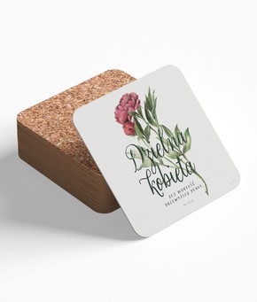 Podstawka korkowa - Dzielna kobieta kwiat