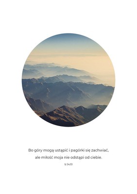 Plakat A3 - Bo góry mogą ustąpić