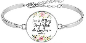 Bransoletka metalowa - I can do all things