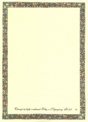 Papeteria A5 - Cieszyć się będę i radować Tobą