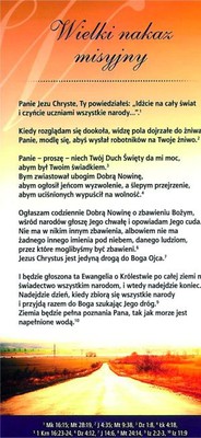 Karta proklamacja - Wielki nakaz misyjny