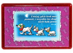 Naklejka prostokąt - Uważaj, gdzie krok