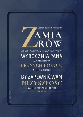 Magnes na lodówkę - Jestem bowiem świadomy GRANAT