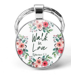 Brelok metalowy - Walk in Love