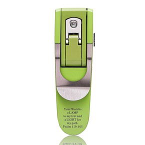 Lampka z uchwytem do książki - zielona