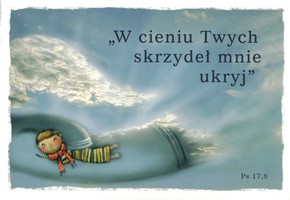 Naklejka prostokąt - W cieniu twych skrzydeł 